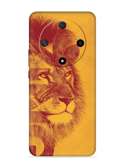 Gold Lion Crown Art Embossed Soft Silicone Case for Honor X9b (5G) Zapvi