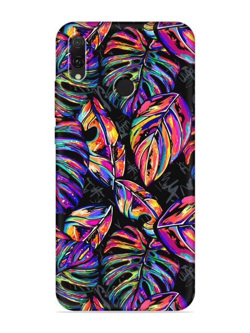 Tropical Seamless Vector Embossed Soft Silicone Case for Honor Y9 (2019)