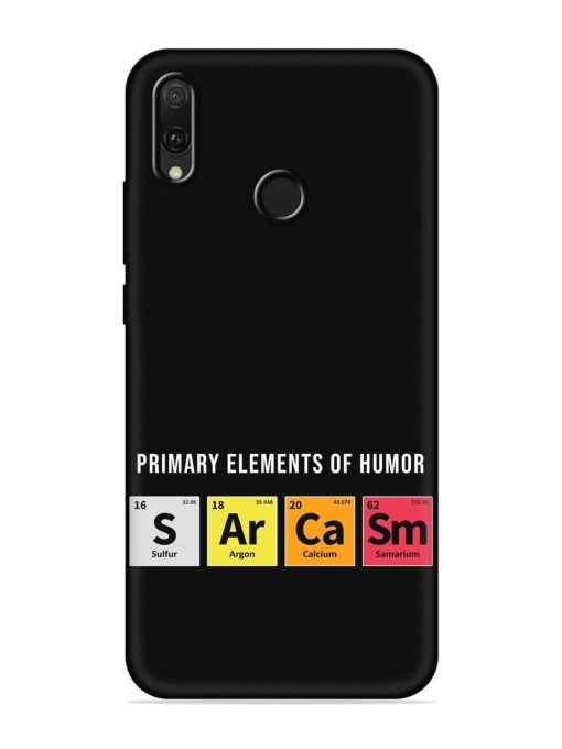 Primary Elements Humor Embossed Soft Silicone Case for Honor Y9 (2019)