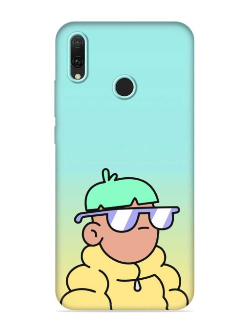 Doodles Cool Character Embossed Soft Silicone Case for Honor Y9 (2019) Zapvi