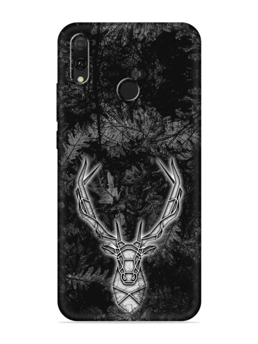 Ancient Deer Embossed Soft Silicone Case for Honor Y9 (2019)