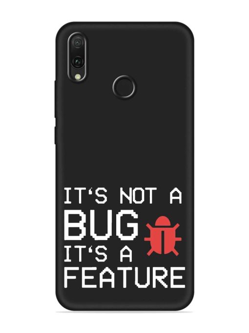 Not Bug Feature Embossed Soft Silicone Case for Honor Y9 (2019)