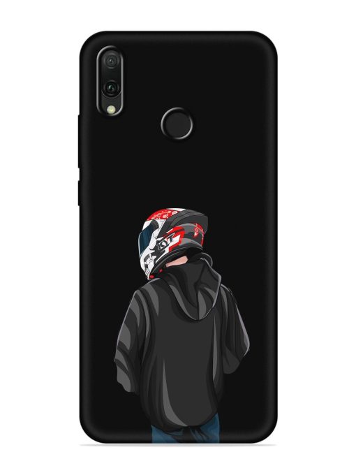 Motorcycle Rider Embossed Soft Silicone Case for Honor Y9 (2019) Zapvi