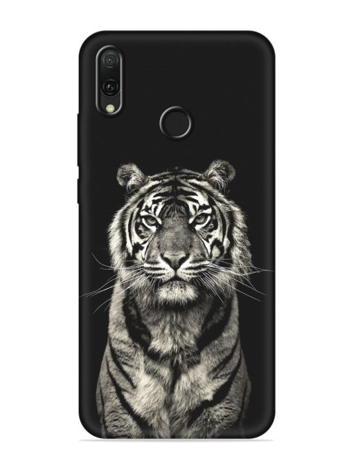 Tiger Art Embossed Soft Silicone Case for Honor Y9 (2019)