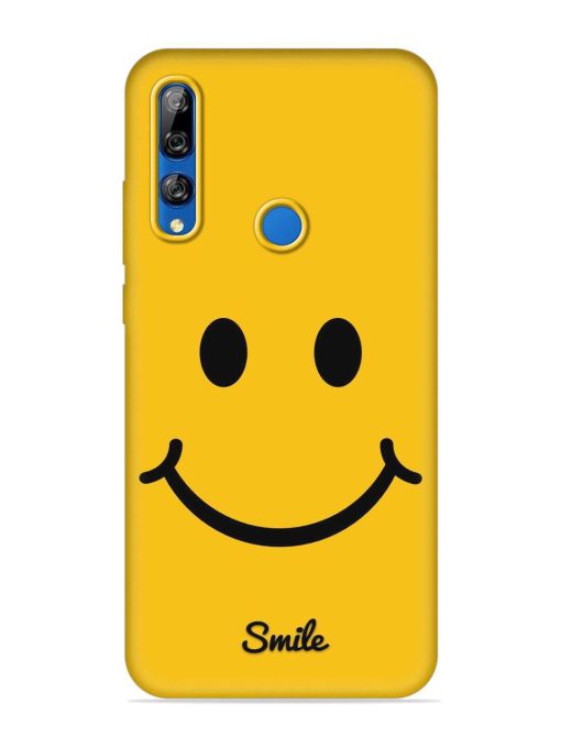 Yellow Smiley Embossed Soft Silicone Case for Honor Y9 Prime Zapvi