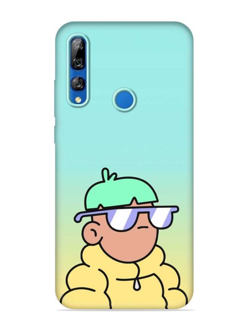 Doodles Cool Character Embossed Soft Silicone Case for Honor Y9 Prime Zapvi