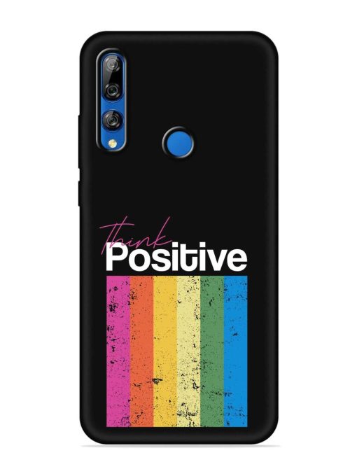 Think Positive Typography Embossed Soft Silicone Case for Honor Y9 Prime Zapvi