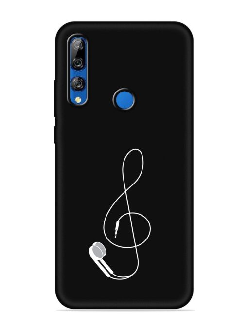 Music Earphone Vector Embossed Soft Silicone Case for Honor Y9 Prime Zapvi