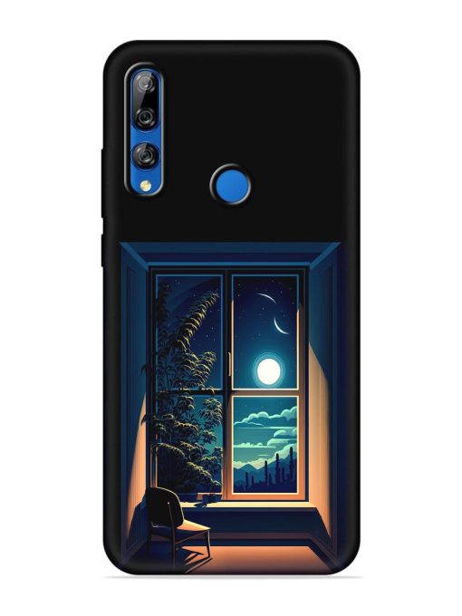 Night View At Window Embossed Soft Silicone Case for Honor Y9 Prime Zapvi