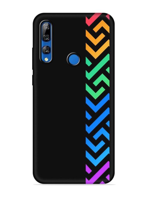 Colorshape Stripes Embossed Soft Silicone Case for Honor Y9 Prime Zapvi