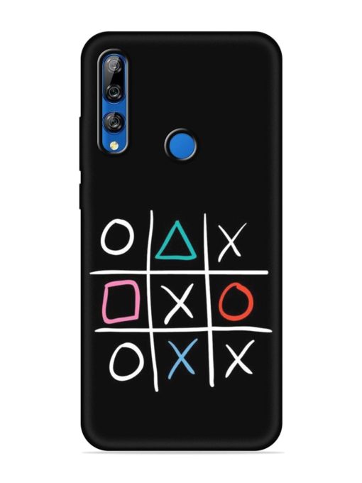 Super Neon Tic-Tac-Toe Embossed Soft Silicone Case for Honor Y9 Prime Zapvi