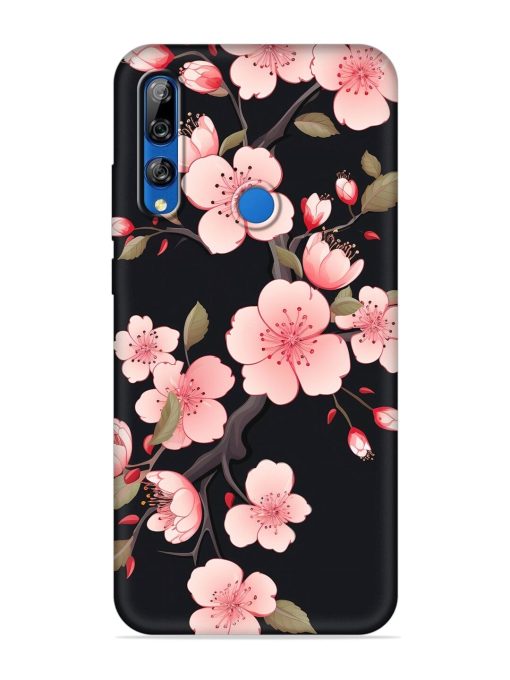 Cherry Blossom Embossed Soft Silicone Case for Honor Y9 Prime Zapvi