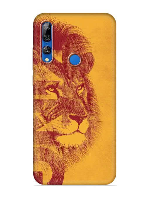 Gold Lion Crown Art Embossed Soft Silicone Case for Honor Y9 Prime Zapvi