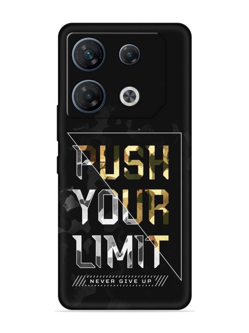 Push Your Limits Embossed Soft Silicone Case for Infinix Gt 10 Pro (5G)