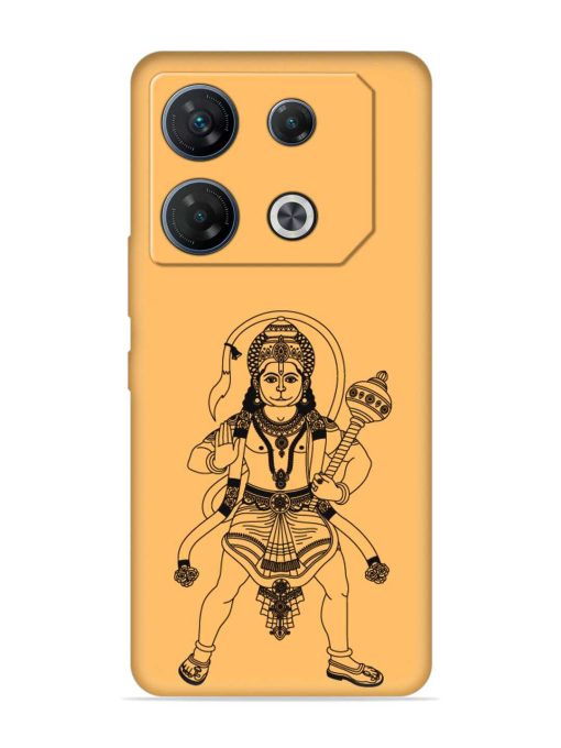 Indian God Hanuman Embossed Soft Silicone Case for Infinix Gt 10 Pro (5G)