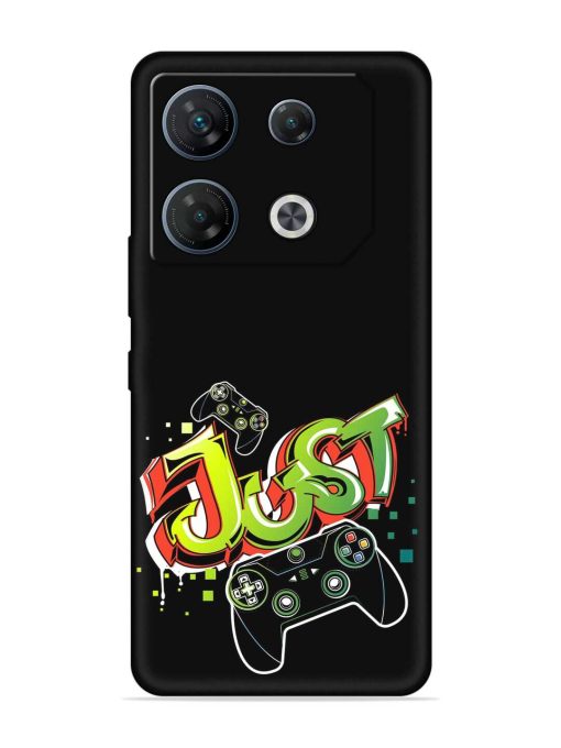 Graffiti Gamepad Illustration Embossed Soft Silicone Case for Infinix Gt 10 Pro (5G)