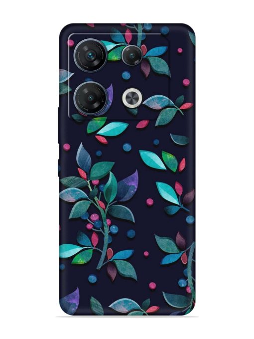 Decorative Watercolor Flower Embossed Soft Silicone Case for Infinix Gt 10 Pro (5G)