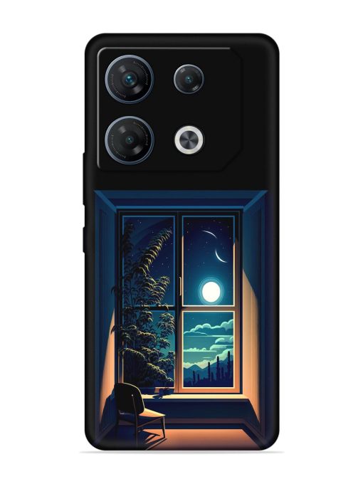 Night View At Window Embossed Soft Silicone Case for Infinix Gt 10 Pro (5G)