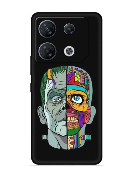 Men Vs Skull Embossed Soft Silicone Case for Infinix Gt 10 Pro (5G)