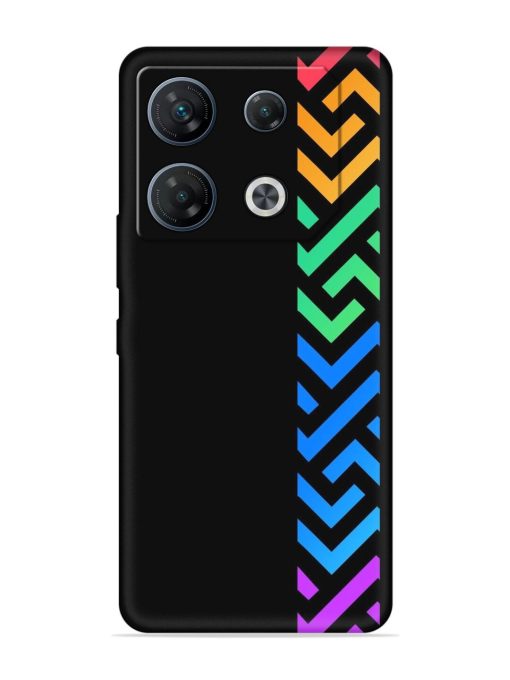 Colorshape Stripes Embossed Soft Silicone Case for Infinix Gt 10 Pro (5G)