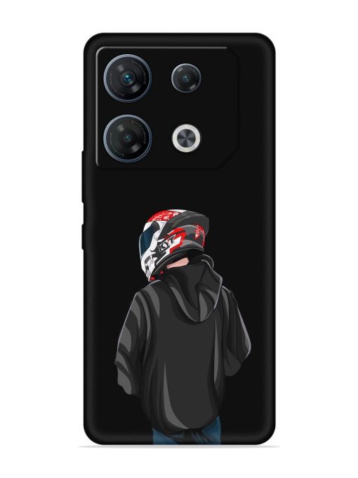 Motorcycle Rider Embossed Soft Silicone Case for Infinix Gt 10 Pro (5G)