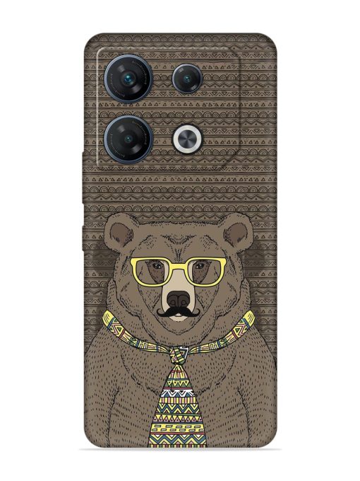 Grizzly Bear Embossed Soft Silicone Case for Infinix Gt 10 Pro (5G)