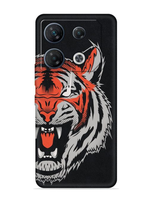 Tiger Aggression Embossed Soft Silicone Case for Infinix Gt 10 Pro (5G)