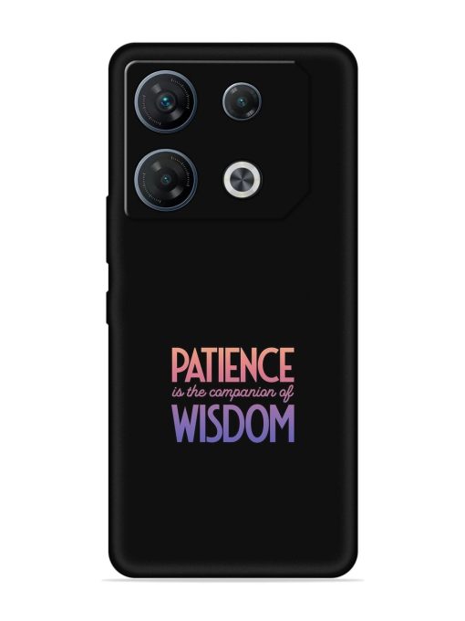 Patience Is The Embossed Soft Silicone Case for Infinix Gt 10 Pro (5G)