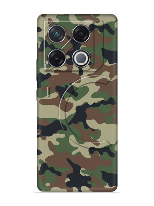 Army Military Camouflage Dark Green Embossed Soft Silicone Case for Infinix Gt 20 Pro (5G) Zapvi