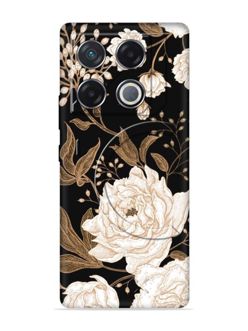 Peonies Roses Floral Embossed Soft Silicone Case for Infinix Gt 20 Pro (5G) Zapvi