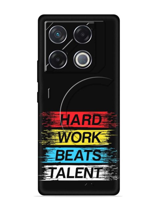 Hard Work Beats Embossed Soft Silicone Case for Infinix Gt 20 Pro (5G) Zapvi