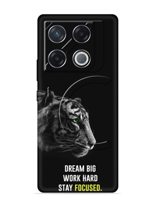 Dream Big Work Hard Embossed Soft Silicone Case for Infinix Gt 20 Pro (5G) Zapvi