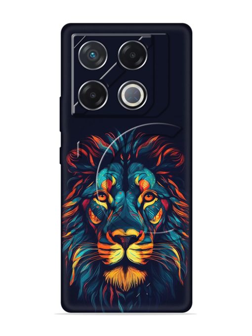 Colorful Lion Embossed Soft Silicone Case for Infinix Gt 20 Pro (5G) Zapvi