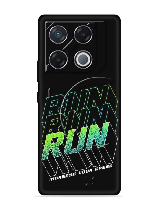 Run Embossed Soft Silicone Case for Infinix Gt 20 Pro (5G)