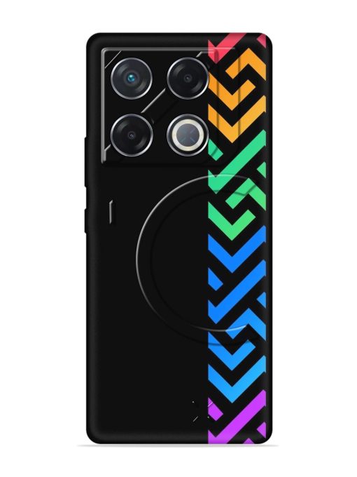 Colorshape Stripes Embossed Soft Silicone Case for Infinix Gt 20 Pro (5G) Zapvi