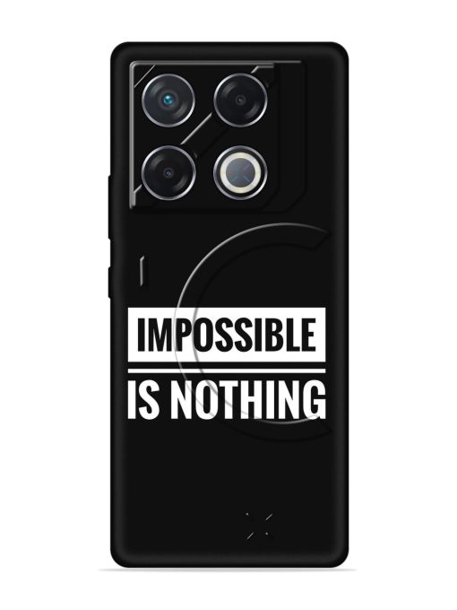 Impossible Is Nothing Embossed Soft Silicone Case for Infinix Gt 20 Pro (5G) Zapvi