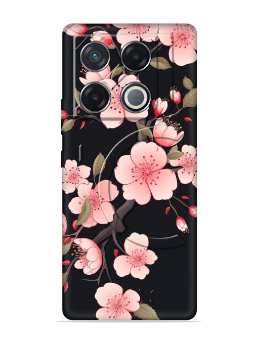 Cherry Blossom Embossed Soft Silicone Case for Infinix Gt 20 Pro (5G) Zapvi