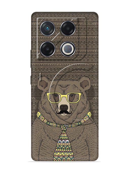 Grizzly Bear Embossed Soft Silicone Case for Infinix Gt 20 Pro (5G) Zapvi