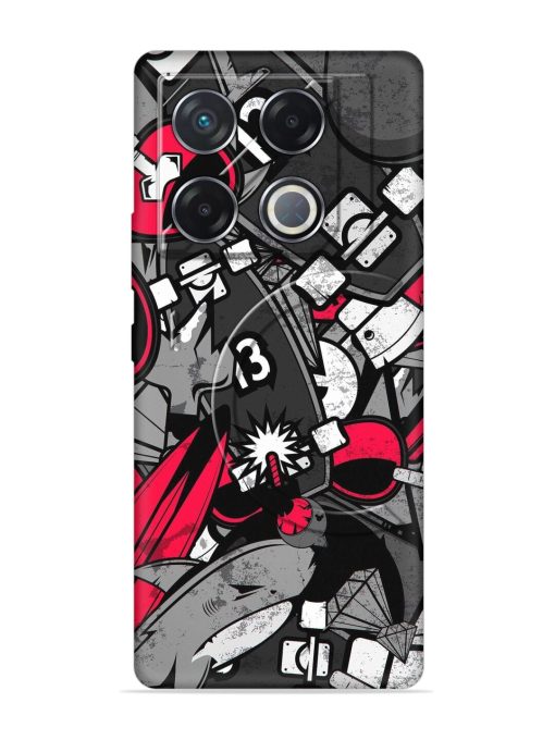 Fictional Doodle Embossed Soft Silicone Case for Infinix Gt 20 Pro (5G)