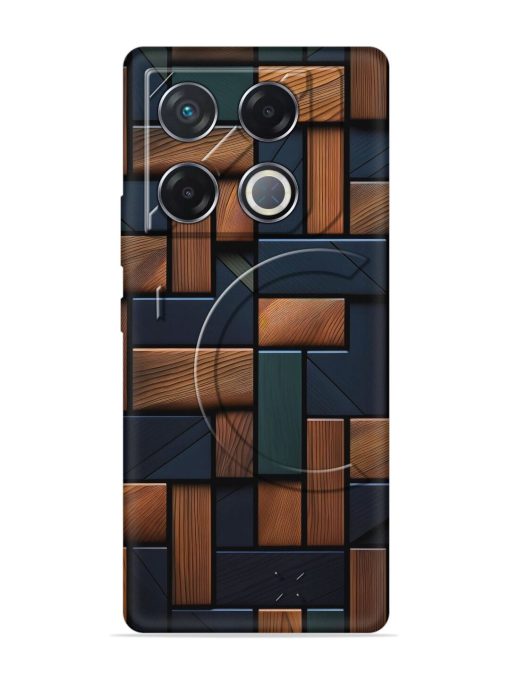 Wooden Background Cubes Embossed Soft Silicone Case for Infinix Gt 20 Pro (5G) Zapvi