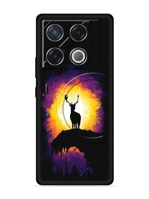 Elk Animal Art Embossed Soft Silicone Case for Infinix Gt 20 Pro (5G)