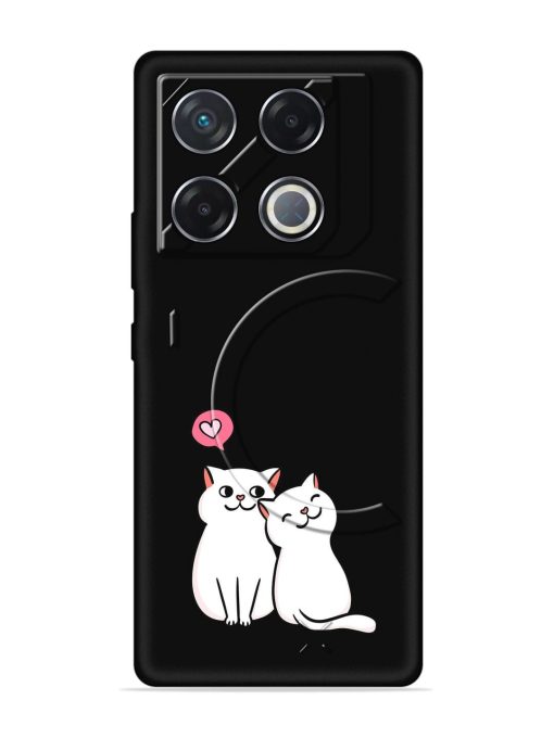 Cute Loving Cats Embossed Soft Silicone Case for Infinix Gt 20 Pro (5G) Zapvi