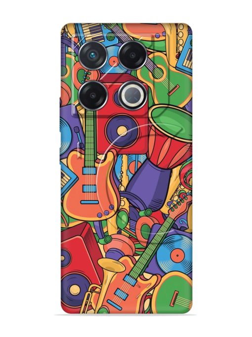 Colorful Music Art Embossed Soft Silicone Case for Infinix Gt 20 Pro (5G) Zapvi