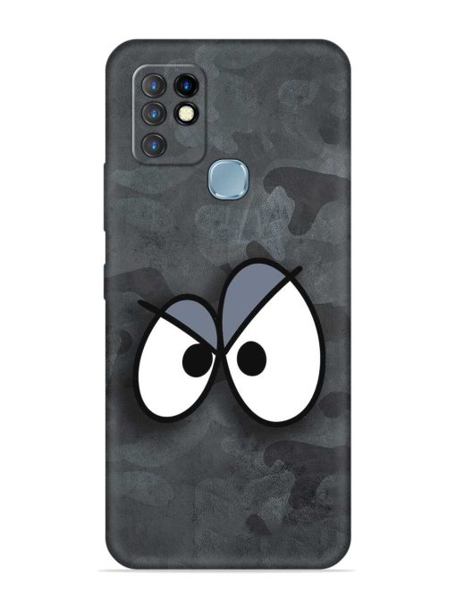 Big Eyes Night Mode Embossed Soft Silicone Case for Infinix Hot 10