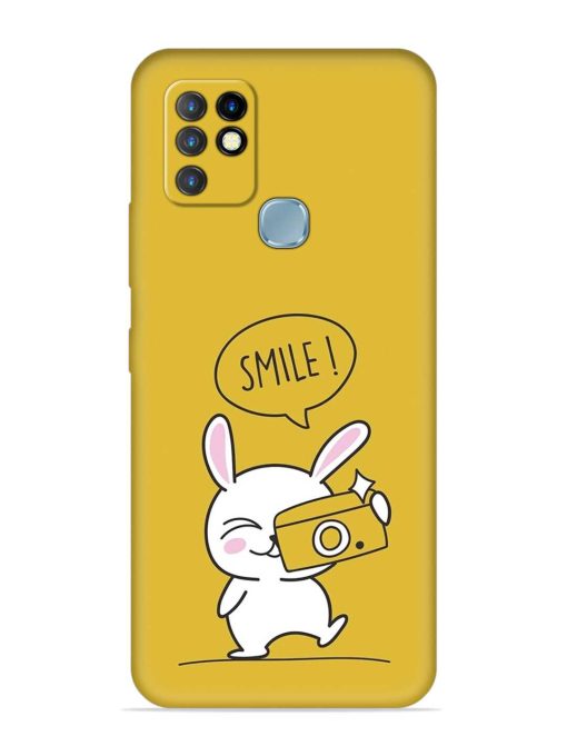 Hey Smile Please Embossed Soft Silicone Case for Infinix Hot 10