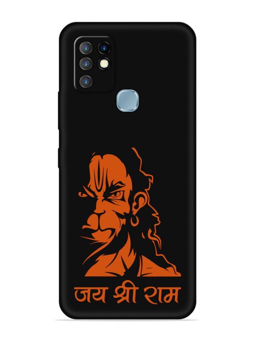 Angry Hanuman Embossed Soft Silicone Case for Infinix Hot 10