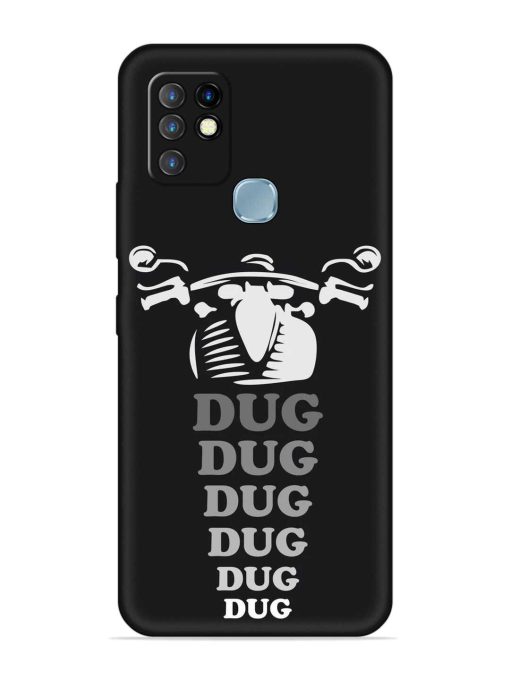 Dug Dug Dug Embossed Soft Silicone Case for Infinix Hot 10