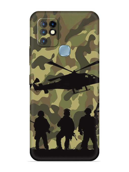 Army Heros Embossed Soft Silicone Case for Infinix Hot 10