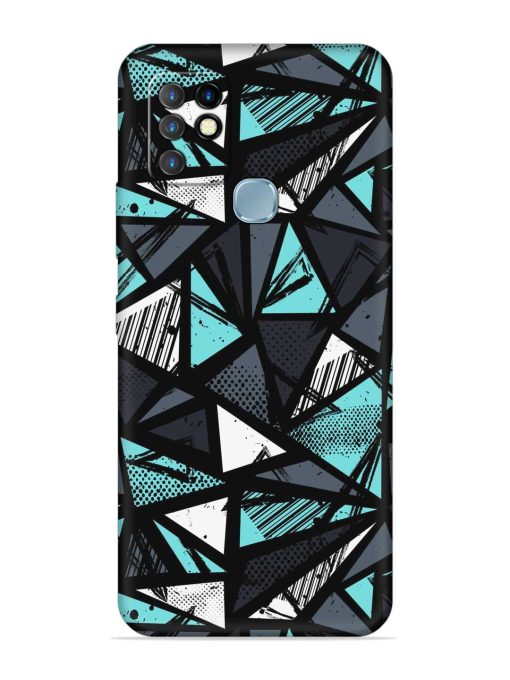 Abstract Seamless Embossed Soft Silicone Case for Infinix Hot 10