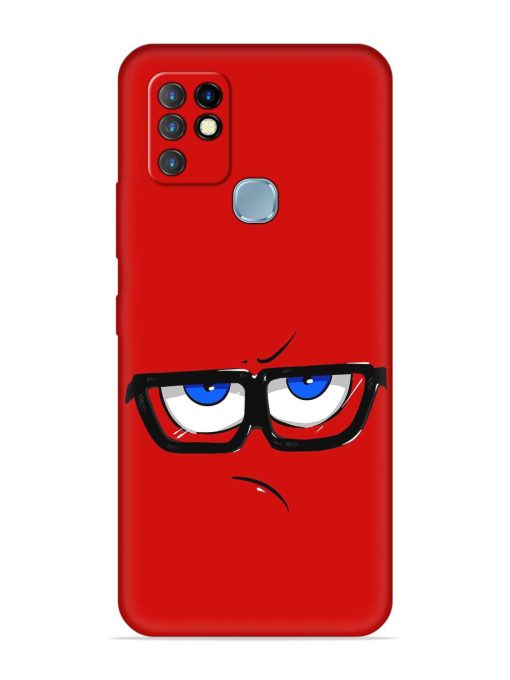 Rad Angry Face Embossed Soft Silicone Case for Infinix Hot 10